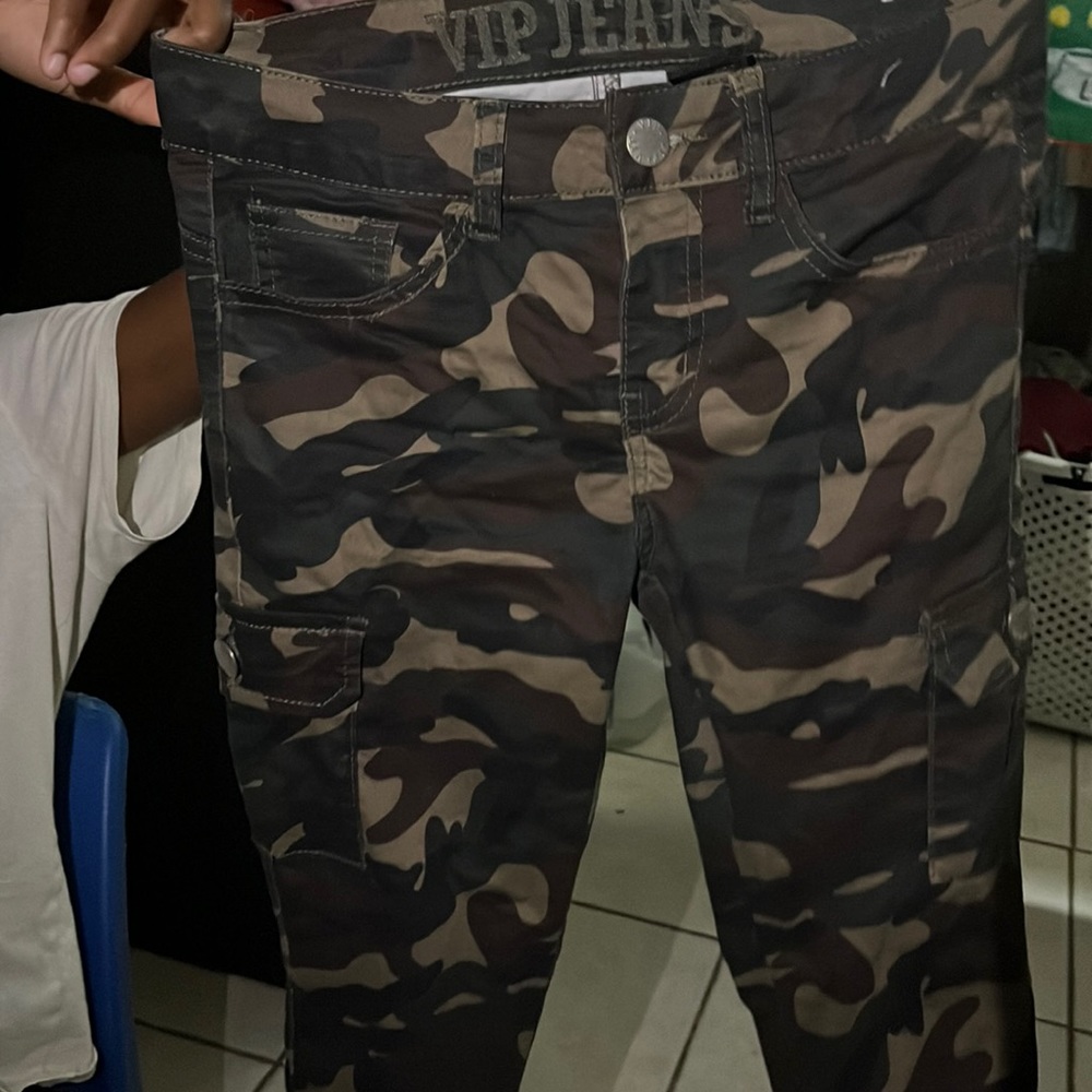Camouflage cargo pants